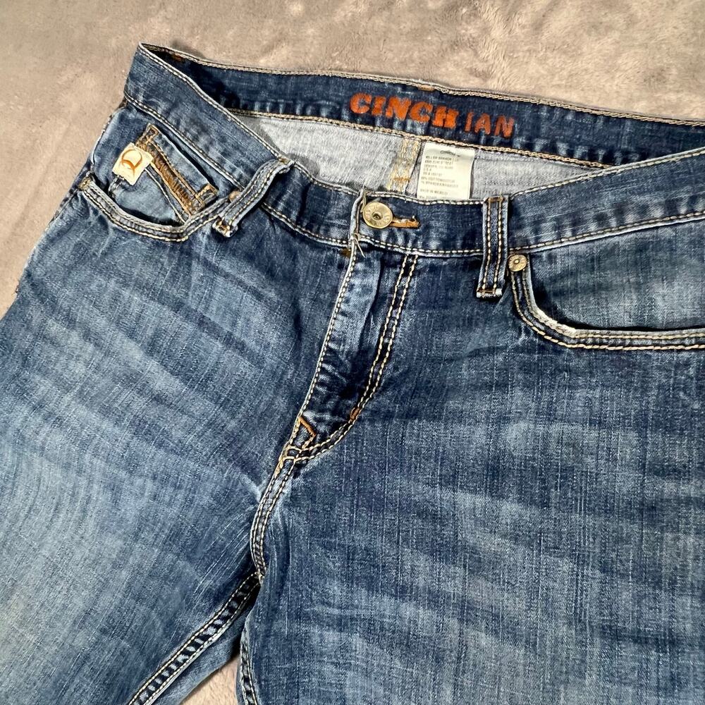 Cinch Ian Men’s Jeans 34x30 Slim Fit Bootcut Western Cowboy Stretch Denim